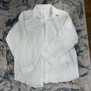 Brooks Brothers Yellow and Blue Plaid Shirt